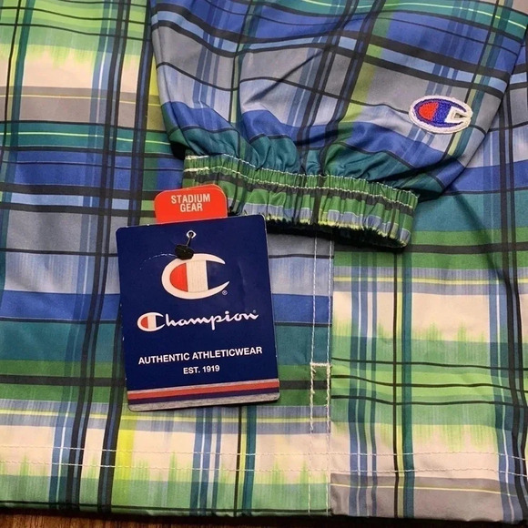 Champion Men’s Packable Jacket Plaid New - Picture 5 of 13